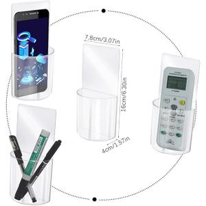 3 PCS Remote Control Holder Wall Mounted Clear Media Organizer, Universal No Drilling Self-Adhesive Transparent Storage Box Remote Holder for Bedroom, Bathroom, Living Room, Kitchen 3 PCS Remote Control Holder Wall Mounted Clear Media Organizer, Universal No Drilling Self-Adhesive Transparent Storage Box Remote Holder for Bedroom, Bathroom, Living Room, Kitchen