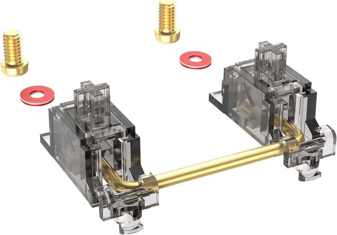 DUROCK Stabilizers V3, Screw in Stabilizers with 2u, 6.25u, 7u Wires, PCB Mount for Mechanical Keyboards (Smokey 80% Kit)