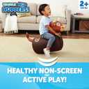 Waddle Hip Hopper Inflatable Hopping Animal Bouncer Brown Bull, Ages 2 and Up, Supports Up to 85 Pounds