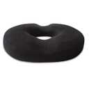 The White Willow Donut Pillow for Tailbone Pain-Coccyx Seat Cushion for Chair-Hemorrhoid & Piles Pillow-Car Seat Donut Cushion-Soft Memory Foam Orthopedic Coccyx Ring Pillow-Below 60KG-Black