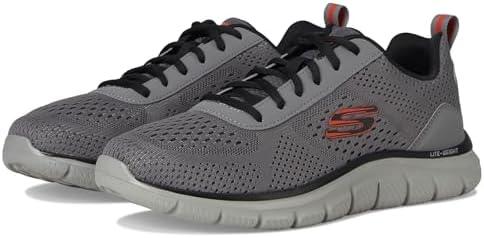 Skechers Men's Track Leshur | Casual, Memory Foam, Machine Washable, Vegan, Lightweight Mesh, Traditional Lace-up Size 10.5 Men
