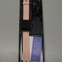 Fitness Tracker Fitness Watches for Women Men (Make/Answer Calls), 1.85" Smart Watch for iPhone/Android Phones, Heart Rate/Sleep Monitor Steps Tracker Watch Pedometer IP68 Waterproof (Pink/gold)