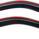 Lightronic Extra Durable In-Channel Window Visor, Fit 1988-1999 Chevrolet & GMC C/K 1500, 2500, 3500, Regular/Extended Cab, 1992-1999 Tahoe & Yukon, 1992-1994 Blazer (NOT Fit S10 Blazer), Smoke, 2-Pcs