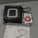 NONEMEY Clear Acrylic Display Case with RGB LED Light for Lego 75308, Dustproof Model Showcase Organizer Box, Display Case for Collectibles Bearbrick (7.9x6.3x11 inch, 20x16x28cm)