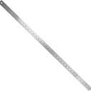 Pacific Arc Stainless Steel Ruler with 32nd and 64th Graduations, 36 Inches Rubber Backed