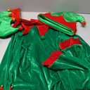 Christmas Kids Elf Costume, Girls Christmas Elf Costume Velvet Dress Cosplay Outfit 8-9Y