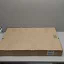 MYJAQI Back Seat Extender for Dogs, Hard Bottom Dog Car Seat Cover for Truck Back Seat, Dog Hammock for Car, Upgraded PU Leather Material, Larger Space, Holds 400lbs (XL, Black+Orange)