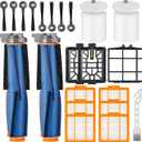Replacement for Shark AV2501AE RV2502AE AV2501S AV2511AE RV2610WA RV2610WD AV2610WA RV2820AE AI Robot VacuumAccessories Kit Includes Master Brush, Master Filter, Strainer, Foam Filter, Side Brush