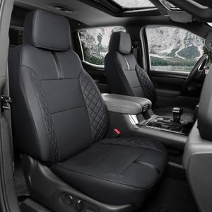 for 2019-2025 2026 Chevy Silverado Seat Covers/GMC Sierra Seat Covers, 2025 Chevy Silverado 1500 Accessories, 2025 GMC Sierra 1500 Accessories, Black, fit 2nd Row Without Seatback Storage