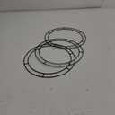 Sumind 3 Pcs Christmas Flat Wire Rings 10" Wire Wreath Frame Christmas Wreath Making Rings for New Year Valentines Decoration