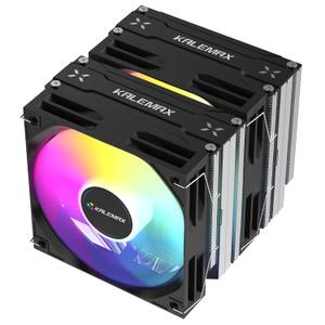 CPU Cooler, Dual-Tower, 66mm Heat Pipes CPU Cooling, Dual 120mm ARGB PWM Fans, 2000RPM Speed, for AMD AM4/AM5/; Intel LGA 115X/1200/1700/1851, PC Cooler, 265W TDP