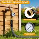 Garden Hose 100 FT, Non-Expanding Water Hose, Ultra-Light & Flexible, Burst-Resistant, Kink-Free, High-Pressure Garden Hose All-Weather Use for Lawns, Gardens, and Outdoor Cleaning (Gray)