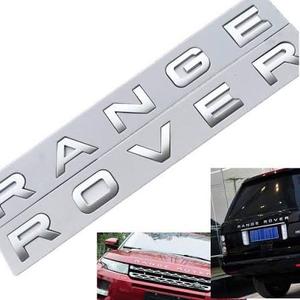 Erivis Car Emblem Replacement Decal for Land Rover Accessories 3D Raised Adhesive Letter Badge Front Hood and Rear Trunk Lid Nameplate Exterior Accessory (Matte Black)