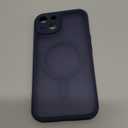 TOCOL Magnetic for iPhone 14 Case, Upgraded Full Camera Protection, Compatible with Magsafe, Drop Protection, Translucent Matte Back Bumper Phone Cover 6.1-Inch (Dark Blue)