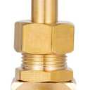 2 Piece Heavy Duty Brass Instrument Replacement Control Needle Valve 1/4" Npt Male X 1/4" Npt Male Connection