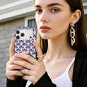 LifeBeam Fan Pattern Phone Case for iPhone 17 Pro Max Case 6.9" - Compatible with MagSafe [10ft Drop Tested] - Military Grade Protective Cover for Women