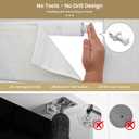 No Tools No Drill Blackout Roman Shades, Beige, 29" W × 48" H