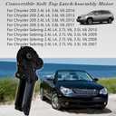 Convertible Latch Assembly Motor 68028392AA 68028392AB,Compatible with 2011-2014 Chrysler 200,2008-2014 Chrysler Sebring,2008-2010 Convertible
