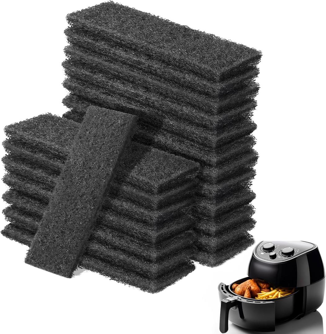 Enhon 20 Pcs Air Fryer Filter Compatible with Instant/Vortex Plus 6 Quart Air Fryer, Charcoal and Oil Vapor Replacement Filter for Odor Erase and Absorbing Grease