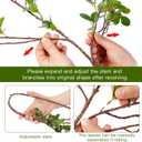 Sggvecsy 43 6Pcs Artificial Ficus Branches Faux Leaf Spray Green Eucalyptus Branches Artificial Greenery Stems Fake Ficus Twig Plants for Home Office Wedding Vase Filler Shop Decoration