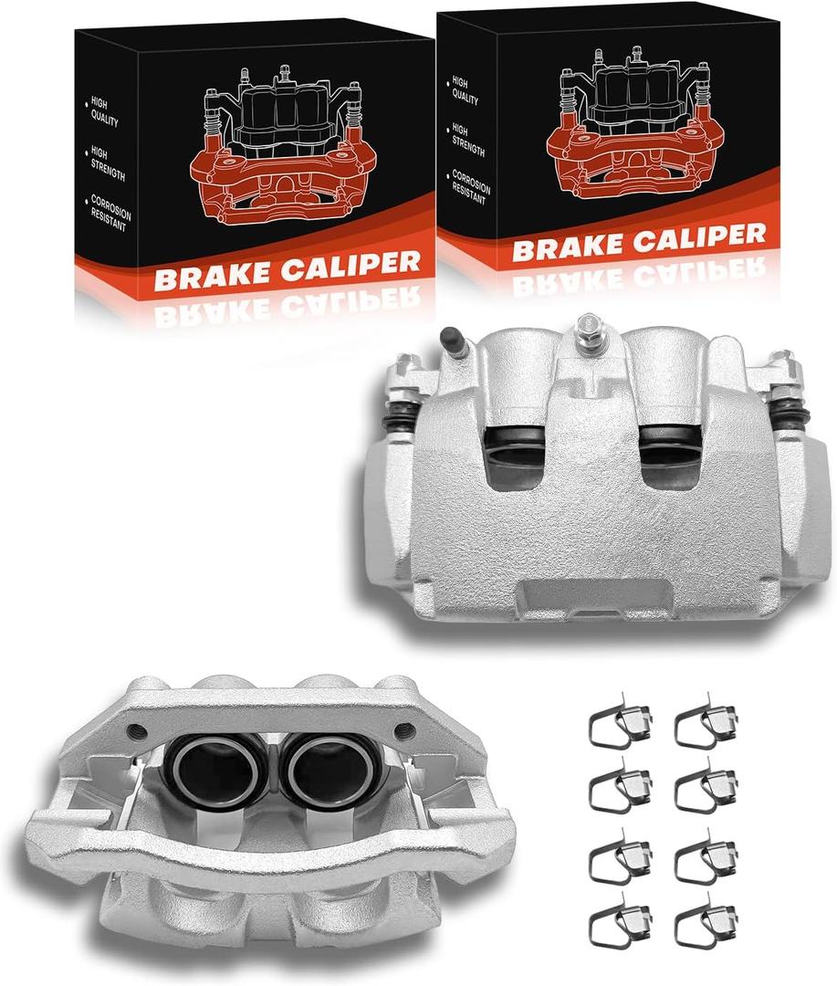 TOVASTY 2PC Set Brake Caliper Left & Right Front Side Set Compatible With 2013-2019 Cadillac XTS,2008-2020 Escalade,2009-2014 Savana,Avalanche,Silverado,Sierra,Express,Suburban