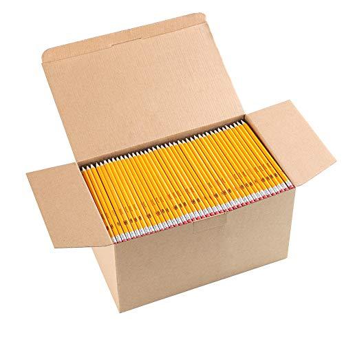 Madisi Wood-Cased #2 HB Pencils, Yellow, Pre-sharpened, Bulk Pack, 800 pencils