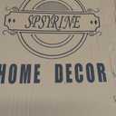 Spsyrine White Decorative Serving Tray with Handles, Elegant Plastic Coffee Table Tray for Ottoman, Living Room, Home Decor