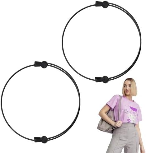2pcs Crop Bands, Adjustable Clothes Tuck Bands Stretchy Tuck Tools Elastic Ropes Belts for Tucking Tee Shirt Crop Strap Top