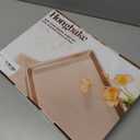 HONGBAKE 3-Piece Baking Sheet Pan Set, Durable Nonstick Cookie Trays, Textured Aluminum Steel, Ceramic Coati