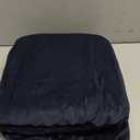 FantasDecor 2 Piece Chair Sofa Covers Velvet for Living Room Slipcovers with Individual Cushion Elastic Furniture Protector for Pets, Machine Washable (Armchair, Navy)