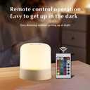 Portable Baby Night Light, 16 Color Egg Light for Nursery, Rechargeable Small LED Lamp, 2400mAh, Dimmable Touch Night Light,for Toddler,Kids,Adults