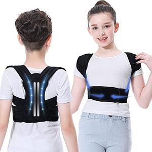 Lexniush Professional Posture Corrector for Kids and Teens, Effective Upper Back Posture Brace for Teenagers Boys Girls Spinal Support to Improves Slouch, Prevent Humpback, Relieve Back Pain (Medium (Pack of 1), Black)