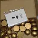 Nodaaiie 20 Gold Round Table Number Stands with Cards Elegant Table Card Holders Numbers 1-20 for Wedding, Anniversary, Restaurant Events, 1.2×1.9 Inches