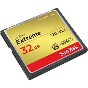 SanDisk 32GB Extreme CompactFlash Memory Card UDMA 7 Speed Up To 120MB/s - SDCFXSB-032G-G46
