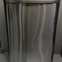 QUALIAZERO 50L/13Gal Heavy Duty Hands-Free Stainless Steel Commercial/Kitchen Step Trash Can, Fingerprint-Resistant Soft Close Lid Trashcan, 50L / 13 GAL