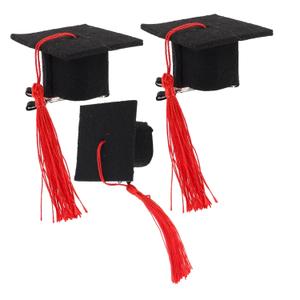 4pcs Mini Graduation Cap Barrettes Decorative Hair Clips for Women Stylish Hair Accessories for Graduation Parties Lightweight for Celebrating Achievements