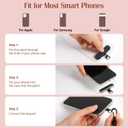 Dadanism Cell Phone Lanyard for iPhone, Crossbody Phone Strap and Phone Wrist Strap Kit with Detachable Wallet, Cellphone Lanyard Crossbody for iPhone 16 and Most Smartphones, Black