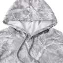 SOFIA'S CHOICE Women's Graphic Print Long Sleeve Oversized Hoodies Punk Preppy Sweatshirts Fall Outfit White Camo, X-Large