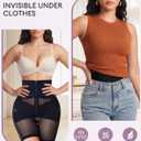 YERKOAD Shapewear Tummy Control Shorts - High Waisted Shapewear for Women Girdle Under Dress Body Shaper Thigh Slimmer (Black)
