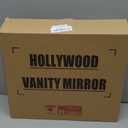 Vanity Mirror with Lights,Lighted Vanity Mirror with 9 Dimmable Bulbs for Dressing Room & Bedroom,3 Color Lighting,Modes Detachable 10x Magnification 360Ratation(White) (12*14.4inch)