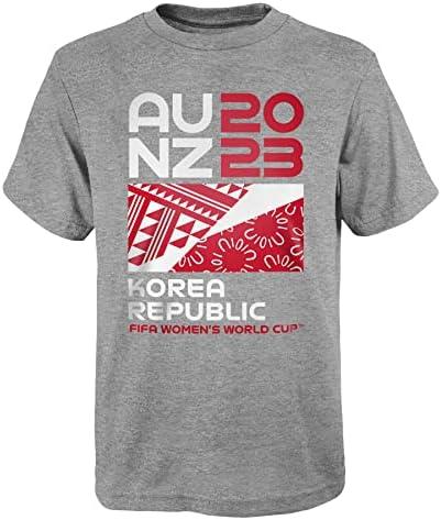 Outerstuff FIFA 2023 Women's World Cup Graphic Tee, L, Grey