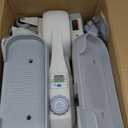 Sitting Under Desk Elliptical Machine, Leg Exerciser While Sitting for Seniors, Seated Pedal Exerciser, Quiet & Portable Pedal Exerciser with 8 Resistance Levels, Work from Home Fitness