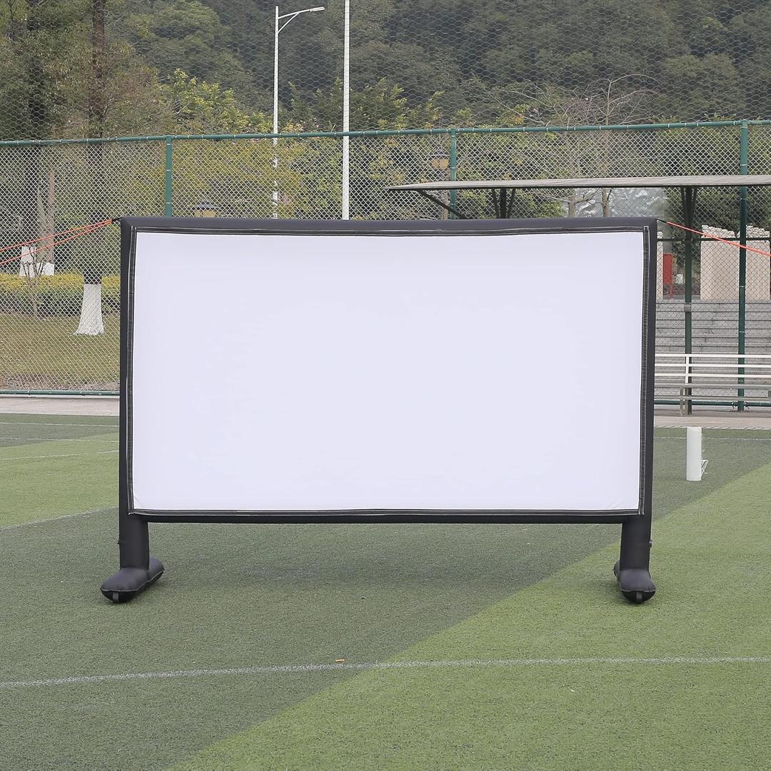 SAYOK Outdoor Inflatable Movie Screen 120 Inch - Projection TV Screen for Home Backyard/Garden/Pool Parties-Inflatable Projector Screen Film Screen for Front and Rear Projection
