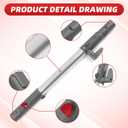 Vacuum Extension Wand Replacement Parts Compatible With Shark Navigator Lift-Away NV360,NV350, NV351, NV352, NV355, NV356e, NV357, NV358,NV390, NV391, NV392,UV440 Vacuum Cleaner Attachment