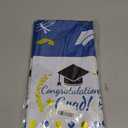 Graduation Decorations 2025, 8 Pack Blue and White Tablecloth 2025 Graduation Party Decorations,Table Cloths Class of 2025 Table Cover for College High School Party Favors Supplies Banner 54"x108"