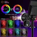 Solar Color Spot Lights Outdoor, 21 LEDs Color Changing Outdoor Lights, IP67 Waterproof RGB Multicolor Yard Solar Spotlights Auto On/Off for Pathway Garden Pool Patio Tree, 2 Pack