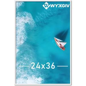 White 24x36 Picture Frame Lightweight yet Durable Frame Wall Hanging