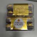 2 x Ferrero Rocher, Premium Milk Chocolate Hazelnut, Individually Wrapped, Chocolate Gift Box, 16 Count, 7 oz