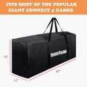 Giant 4 in a Row Connect Game Carrying Duffle Bag - Easy Storage & Transportation for Life Size Jumbo 4 to Score Connect Four Outdoor Board Game (Game Not Included)47"Convas Sport Travel Duffle Bag