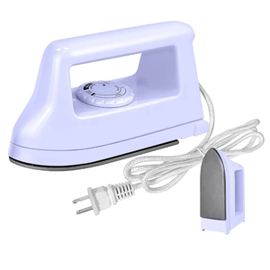 Mini Crafts Iron Handy Heat Press Machine Kit Portable with PVC Doormat for Heat Transfer, Charging Base Accessories for DIY T-Shirt Shoe Bag Vinyl Projects